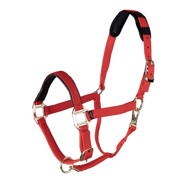 Shires Topaz Nylon Headcollar - Red